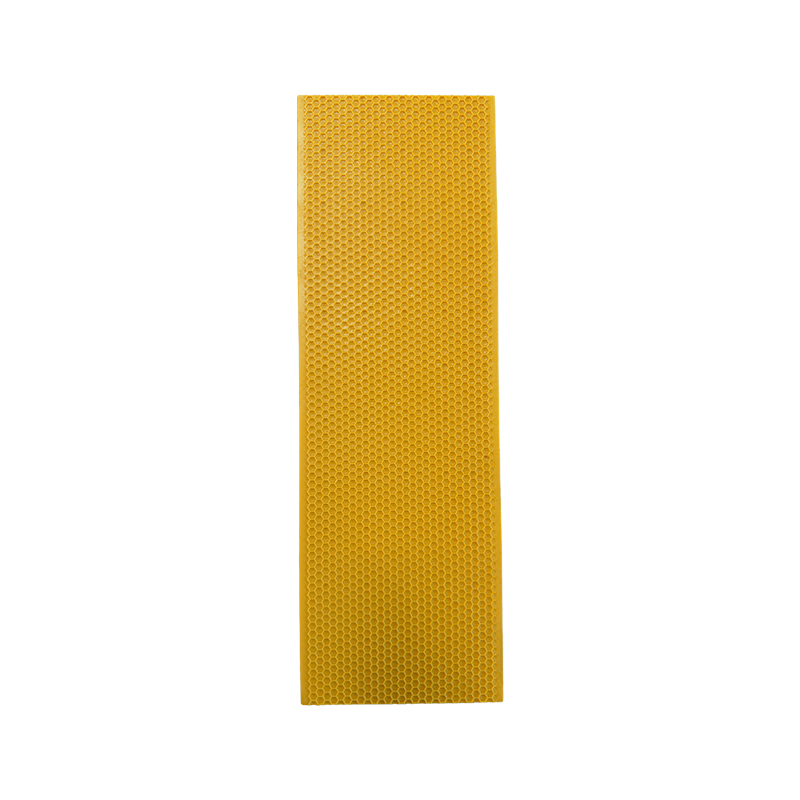 How does yellow wax spray plastic nest foundation sheet help bees live healthily?